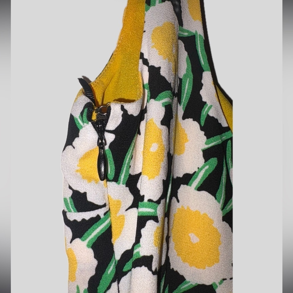 Diane Avon Furstenburg for Target Shift Yellow Poppies Mini dress size 00 - Picture 4 of 5